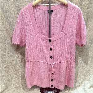 Torrid Soft Pink Knit Cardigan Size 0